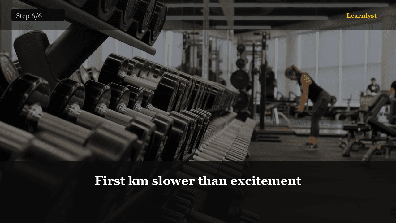 First km slower than excitement — step 6 photo from 5K Running Plan