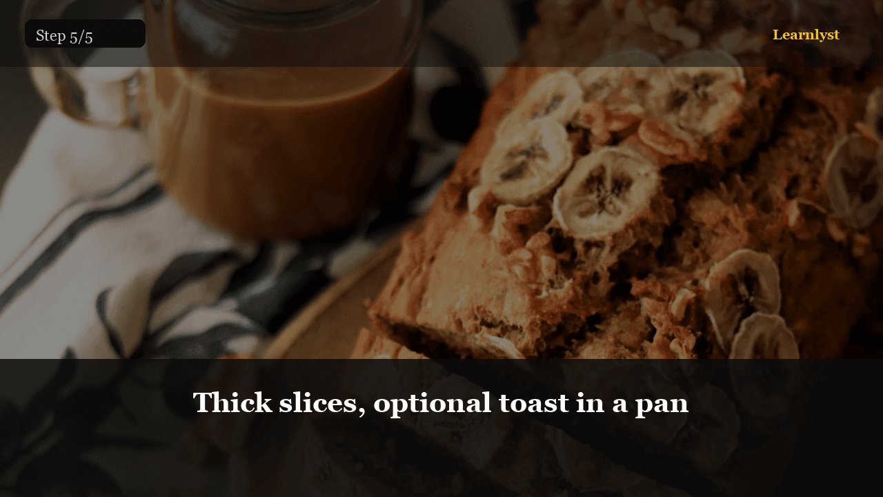 A slice that smells like banana, not only vanilla.