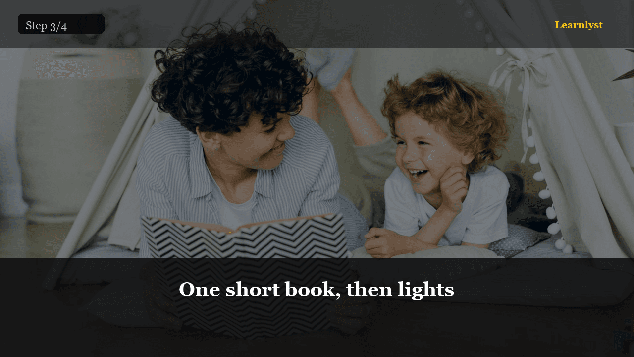 One short book, then lights — Parenting & Family tip photo