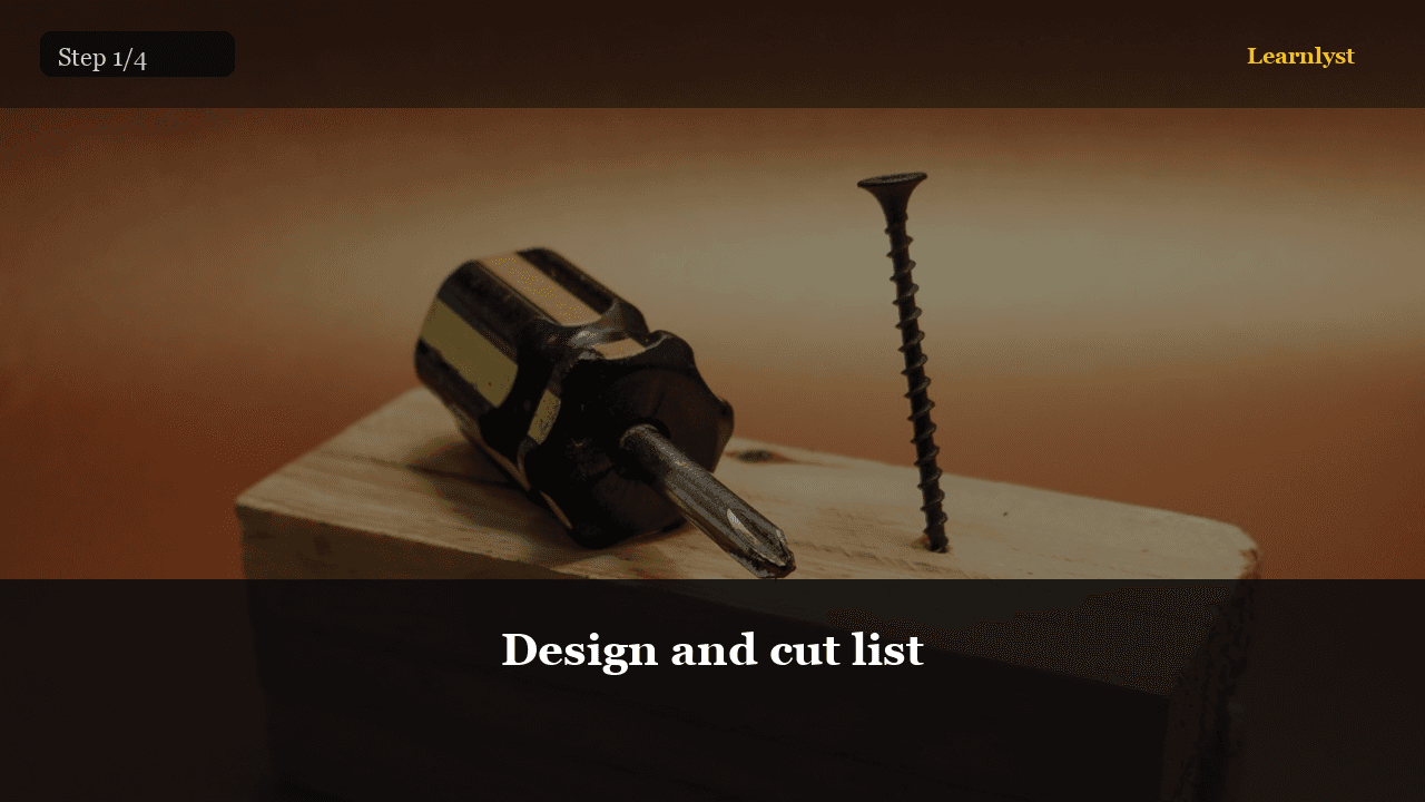 Design and cut list — Gardening tip photo