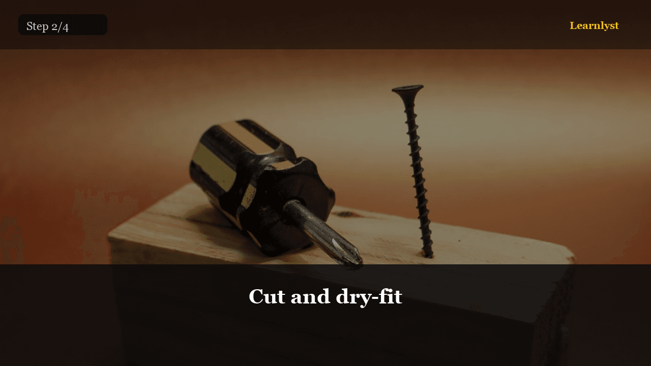 Cut and dry-fit — Gardening tip photo