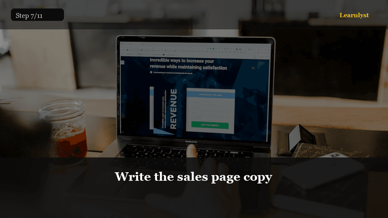 Write the sales page copy