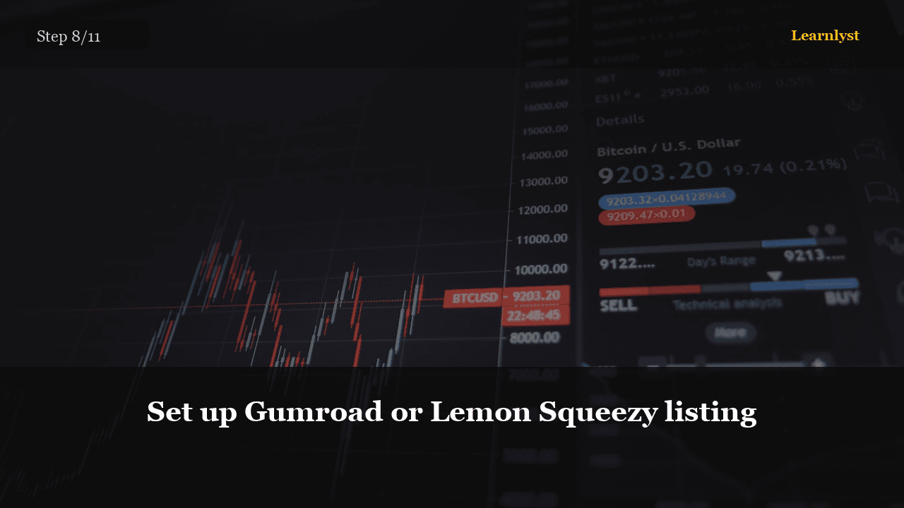 Set up Gumroad or Lemon Squeezy listing