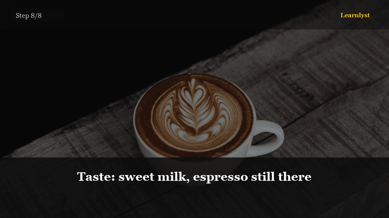 A drinkable latte beats a pretty failure. Sugar is allowed. It is not the lesson.