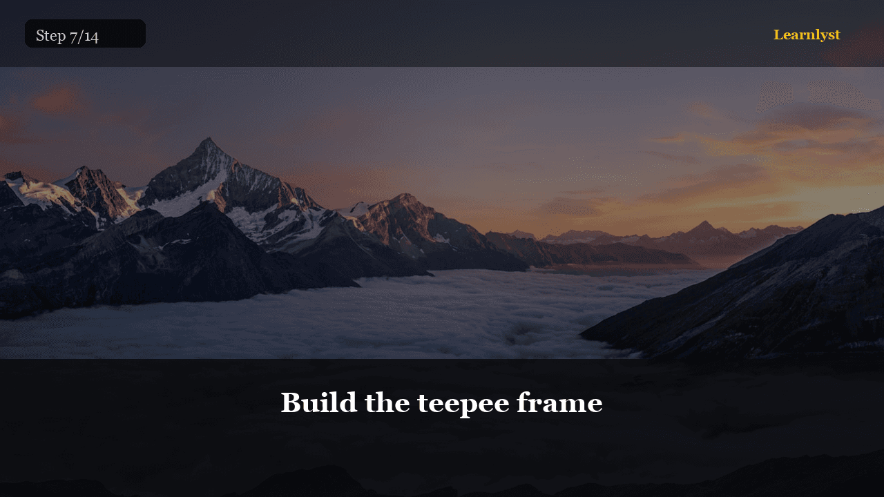 Build the teepee frame — Outdoor Skills tip photo