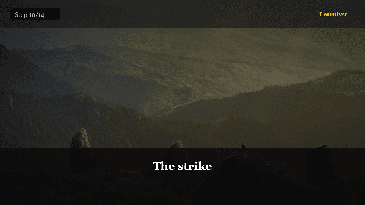 The strike — Outdoor Skills tip photo