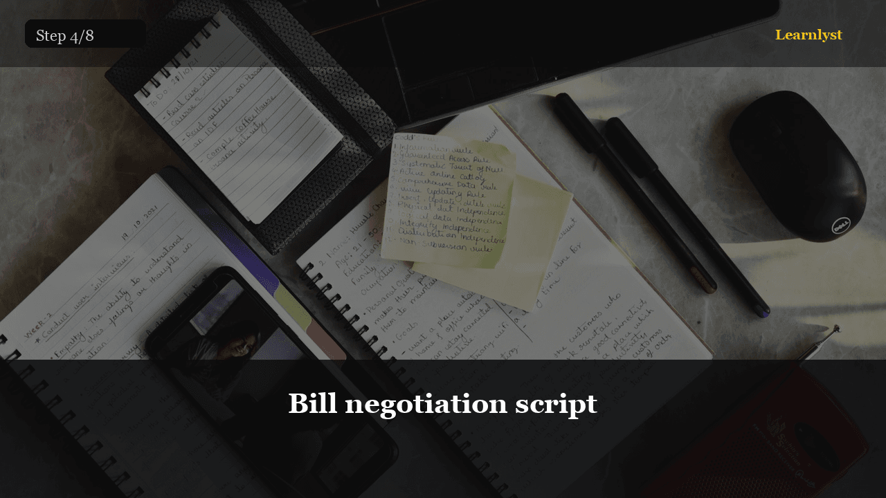 Bill negotiation script