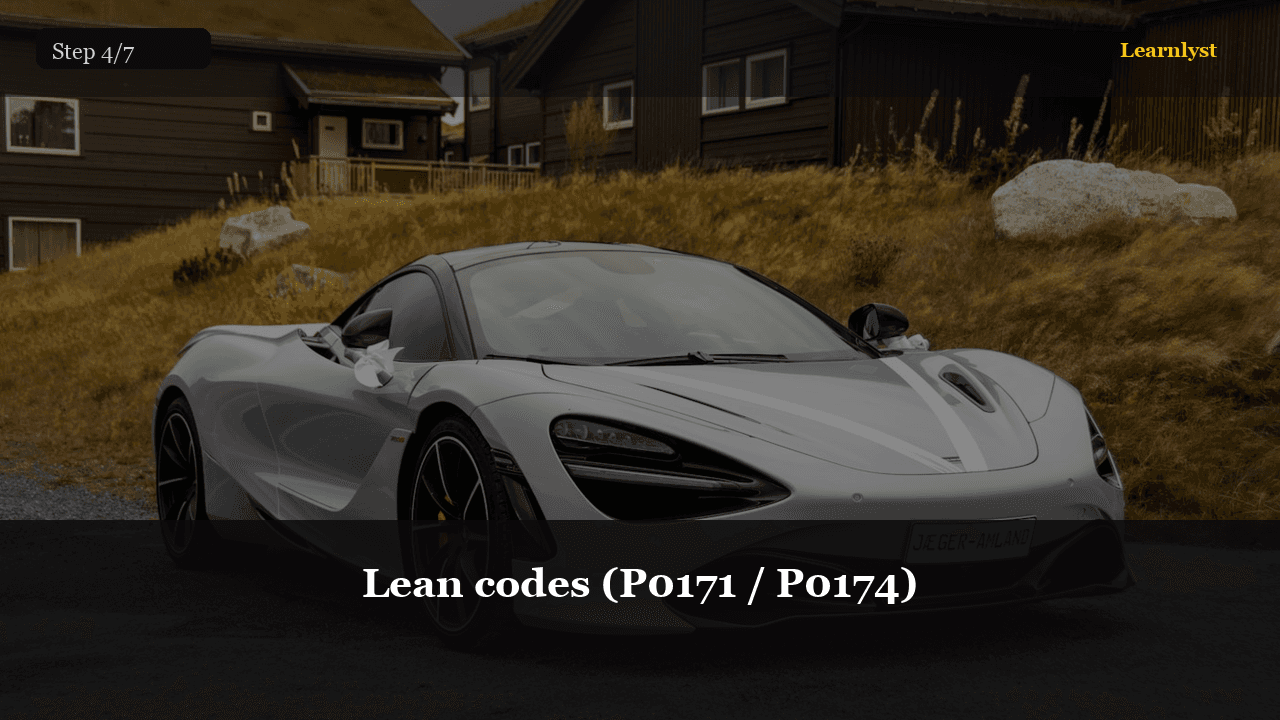 Lean codes (P0171 / P0174)