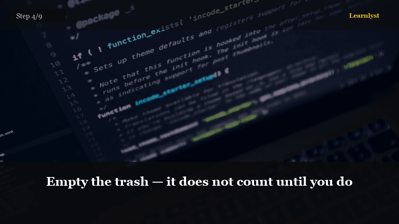 The trash is still on your phone. Empty it.