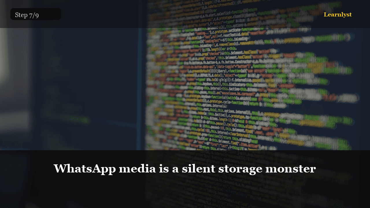 WhatsApp media is a silent storage monster