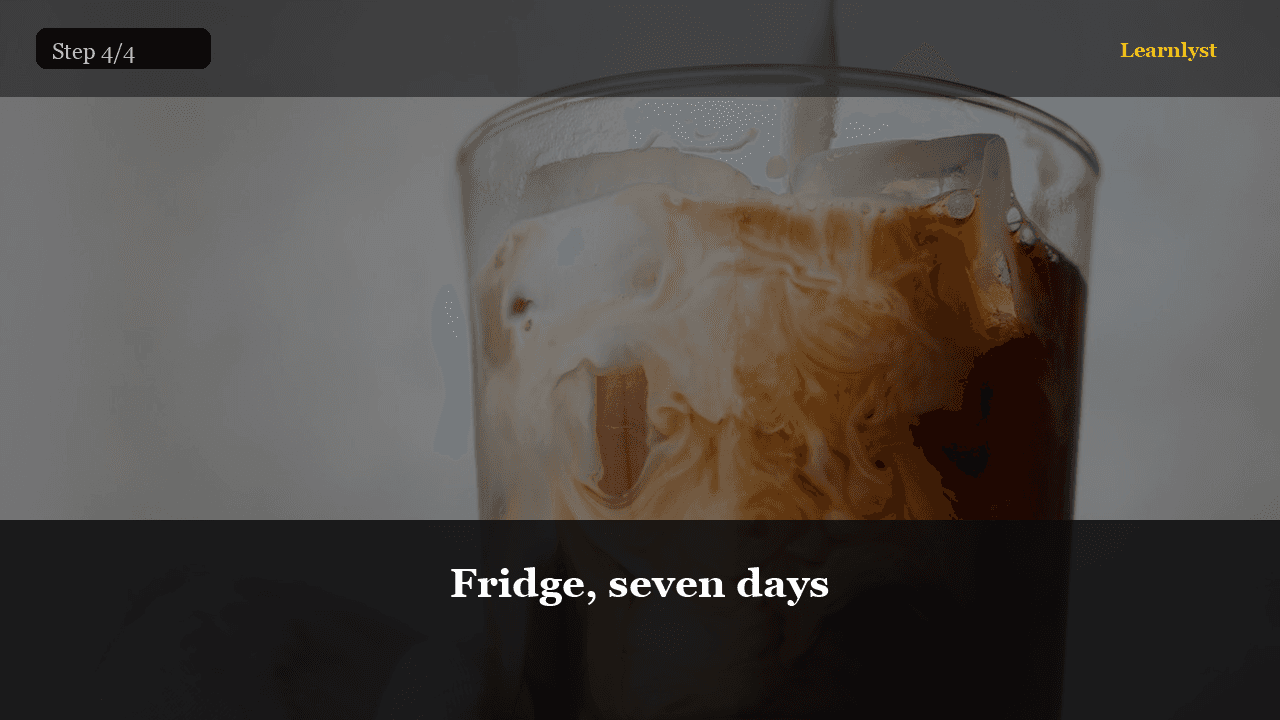 Fridge, seven days — step 4 photo from Cold Brew You Can Batch