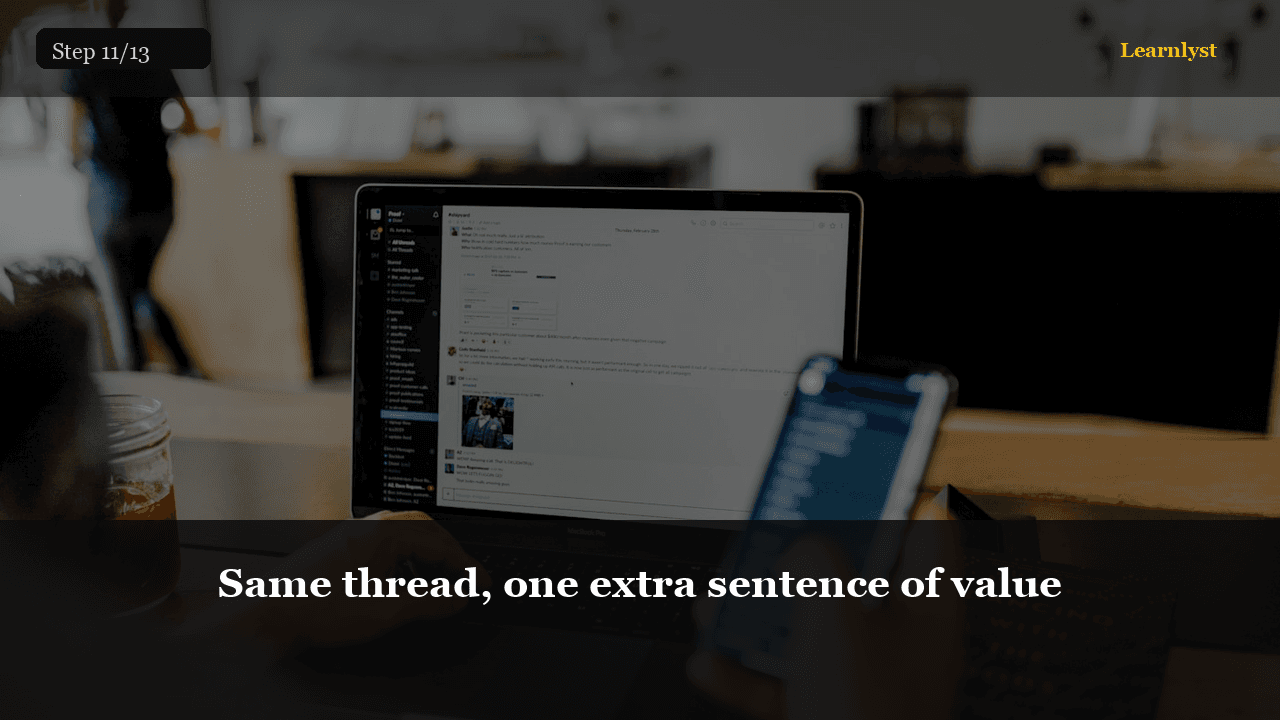 Same thread, one extra sentence of value