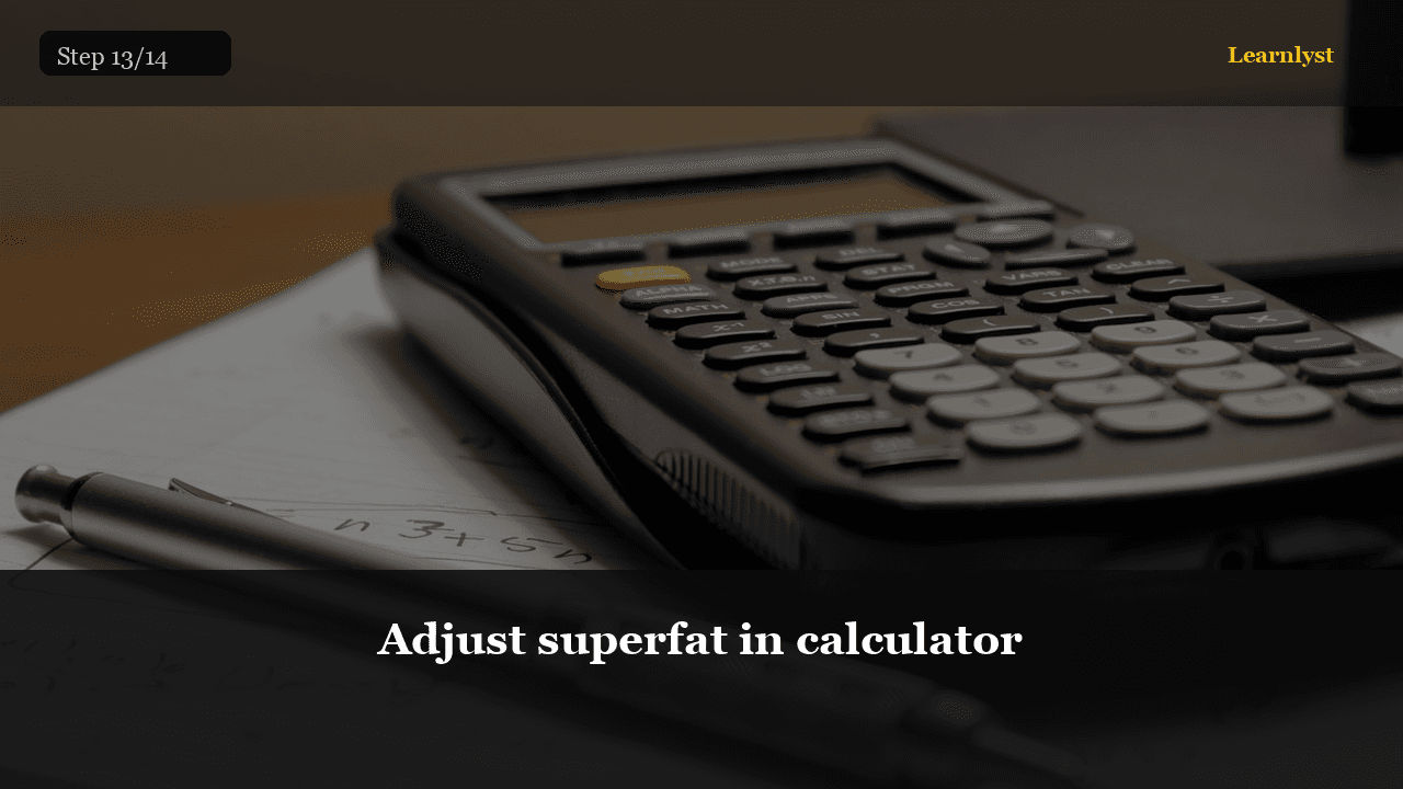 Adjust superfat in calculator — Beauty & Grooming tip photo
