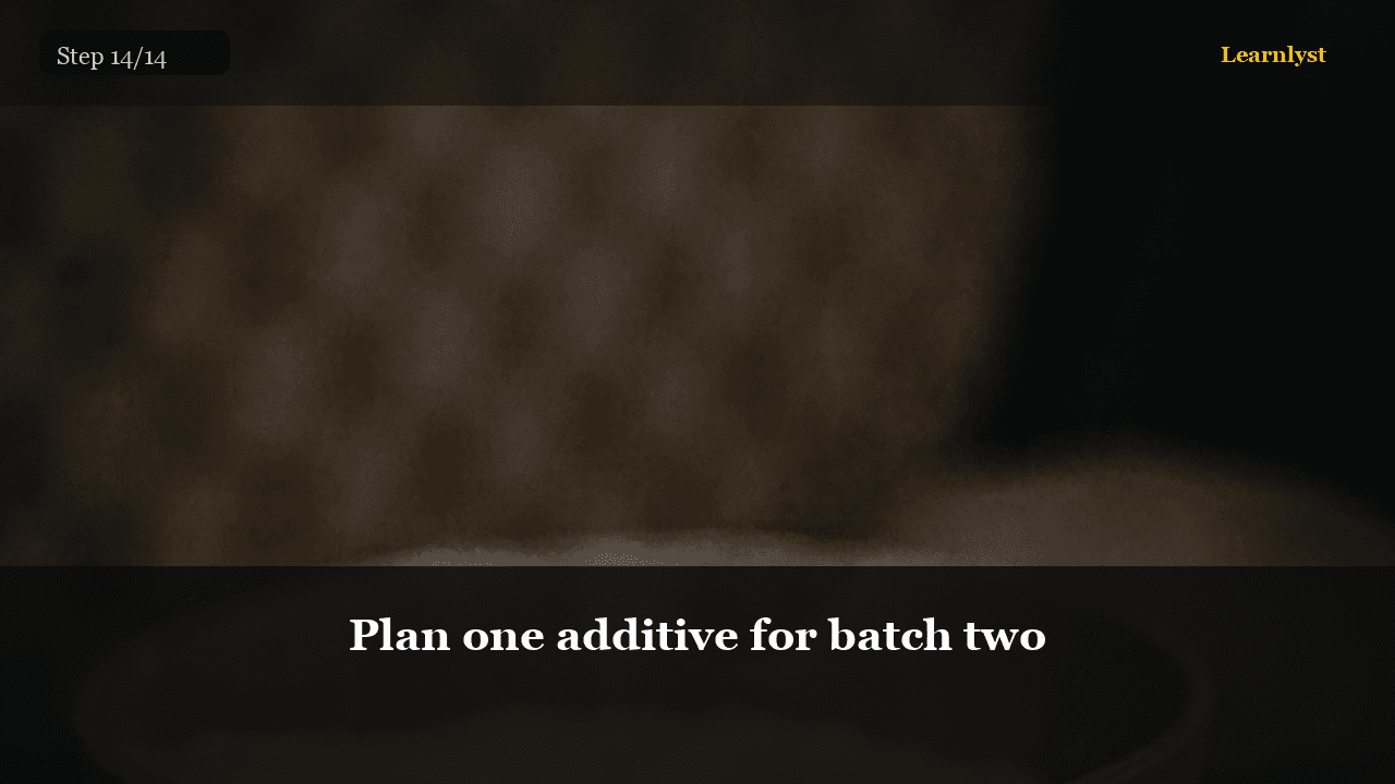 Plan one additive for batch two — Beauty & Grooming tip photo