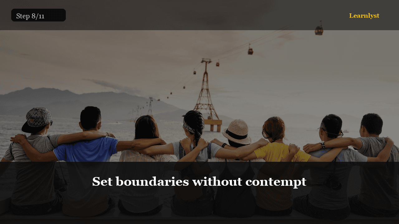Set boundaries without contempt — Relationships & Wellbeing tip photo