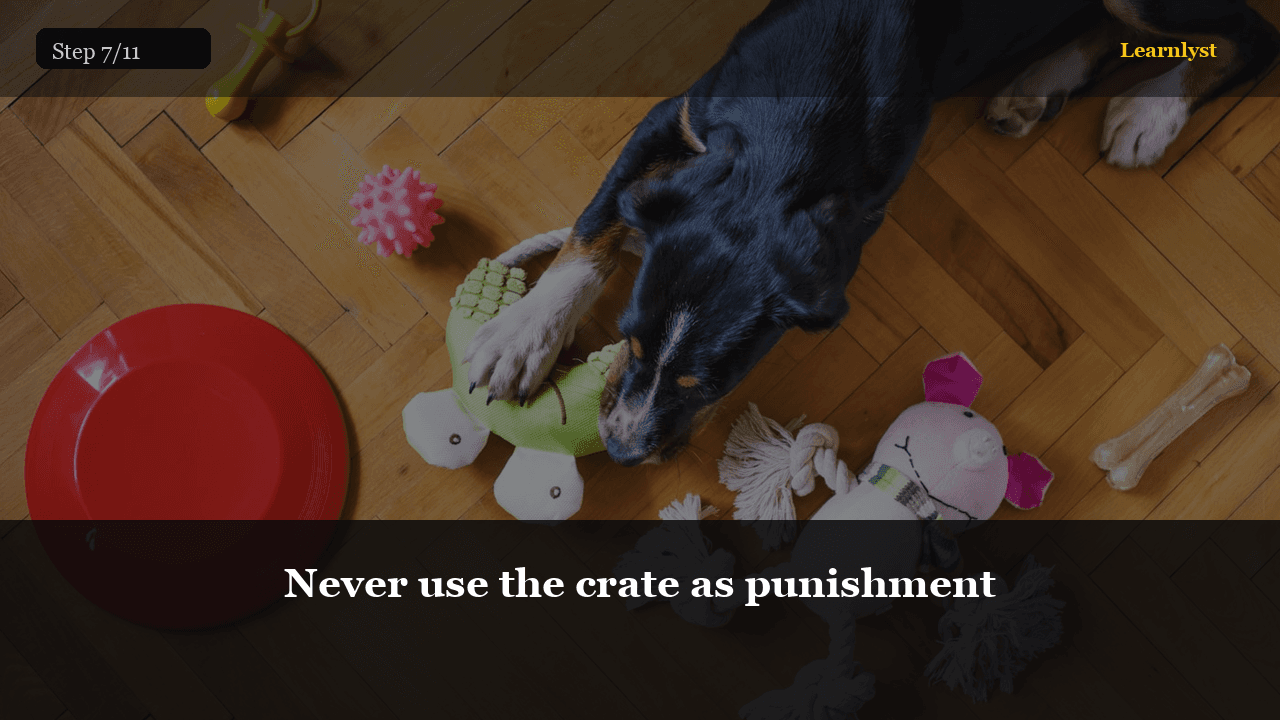 Never use the crate as punishment — Pets tip photo