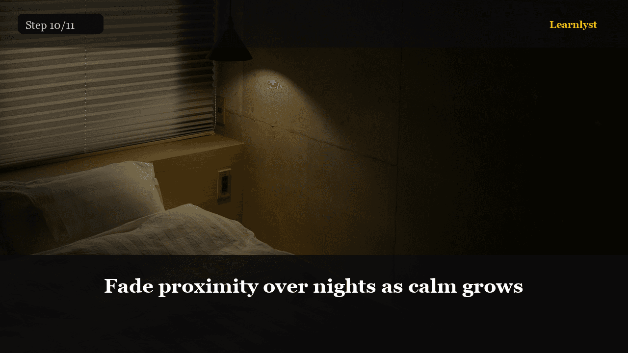 Fade proximity over nights as calm grows — Pets tip photo