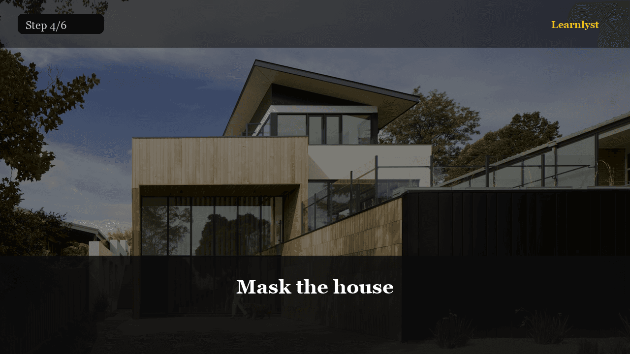 Mask the house — step 4 photo from Deck Staining Guide