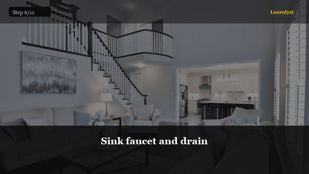 Sink faucet and drain