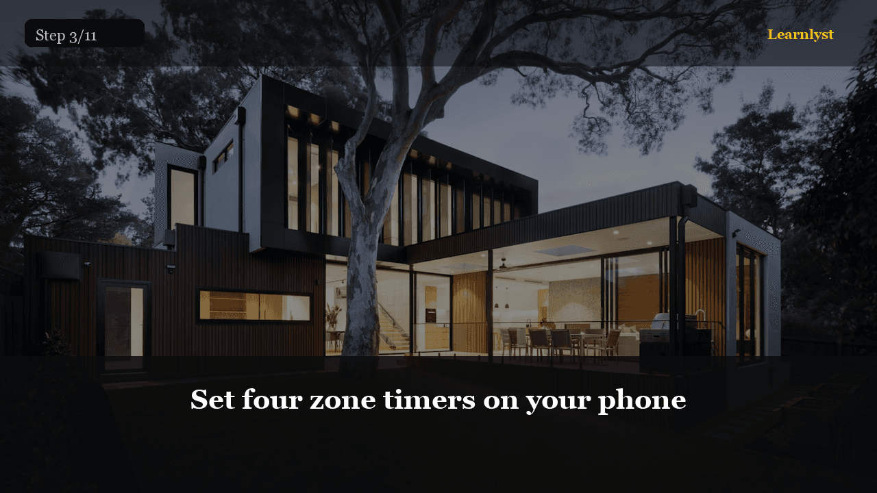 Set four zone timers on your phone — Cleaning & Laundry tip photo