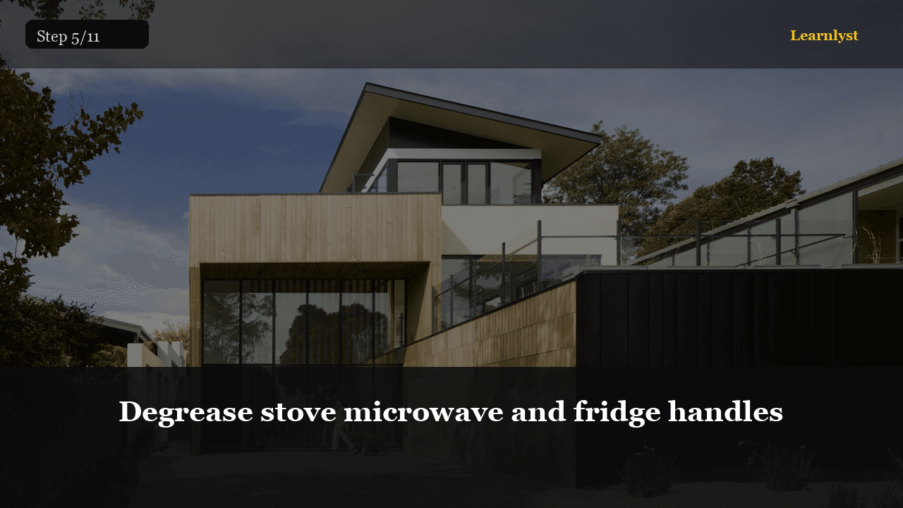 Degrease stove microwave and fridge handles — Cleaning & Laundry tip photo