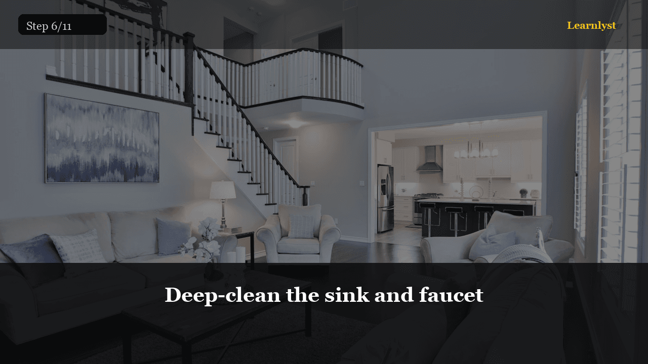 Deep-clean the sink and faucet — Cleaning & Laundry tip photo