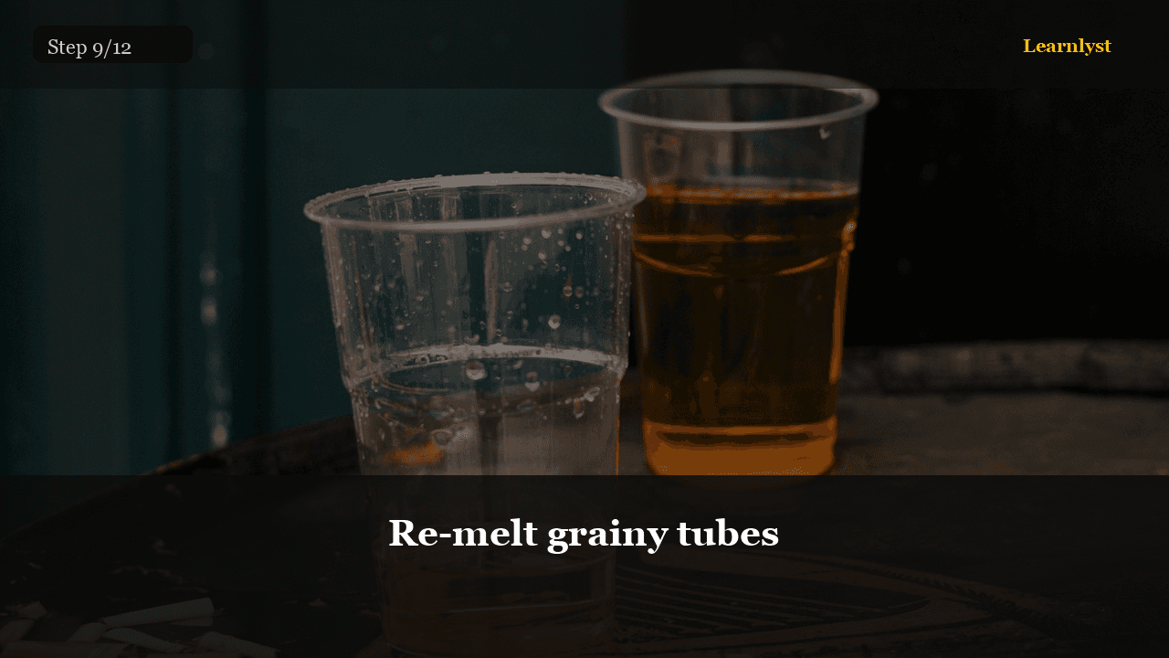 Re-melt grainy tubes