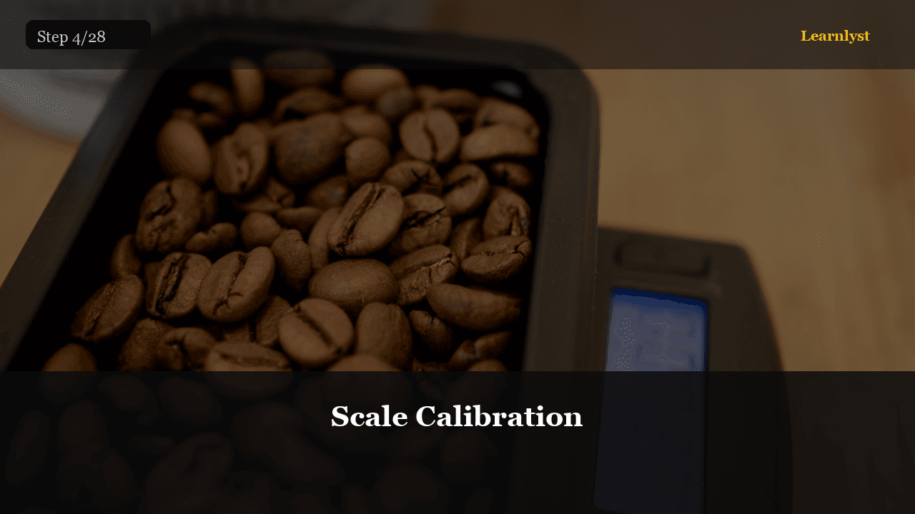 Calibrate your scale