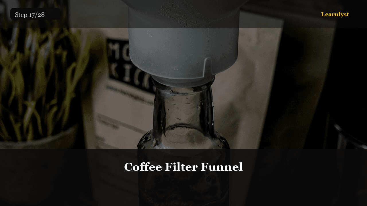 Filter if cloudy, then bottle — Beauty & Grooming tip photo