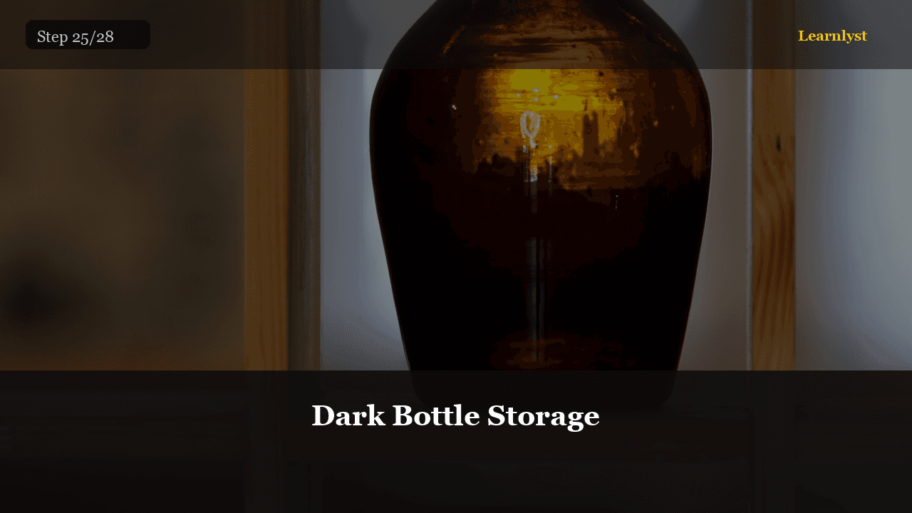 Store upright, cool, dark — Beauty & Grooming tip photo