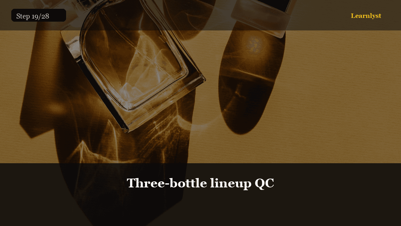 Three-bottle lineup QC — Beauty & Grooming tip photo
