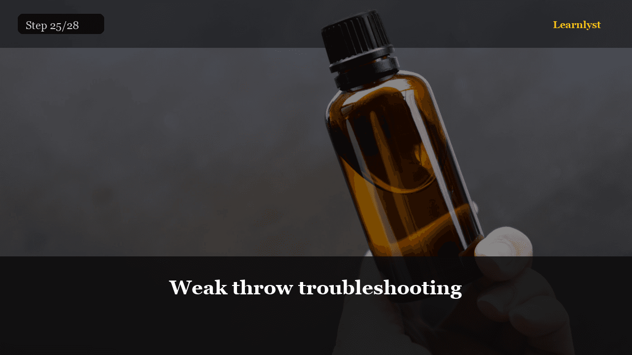 Weak throw troubleshooting — Beauty & Grooming tip photo