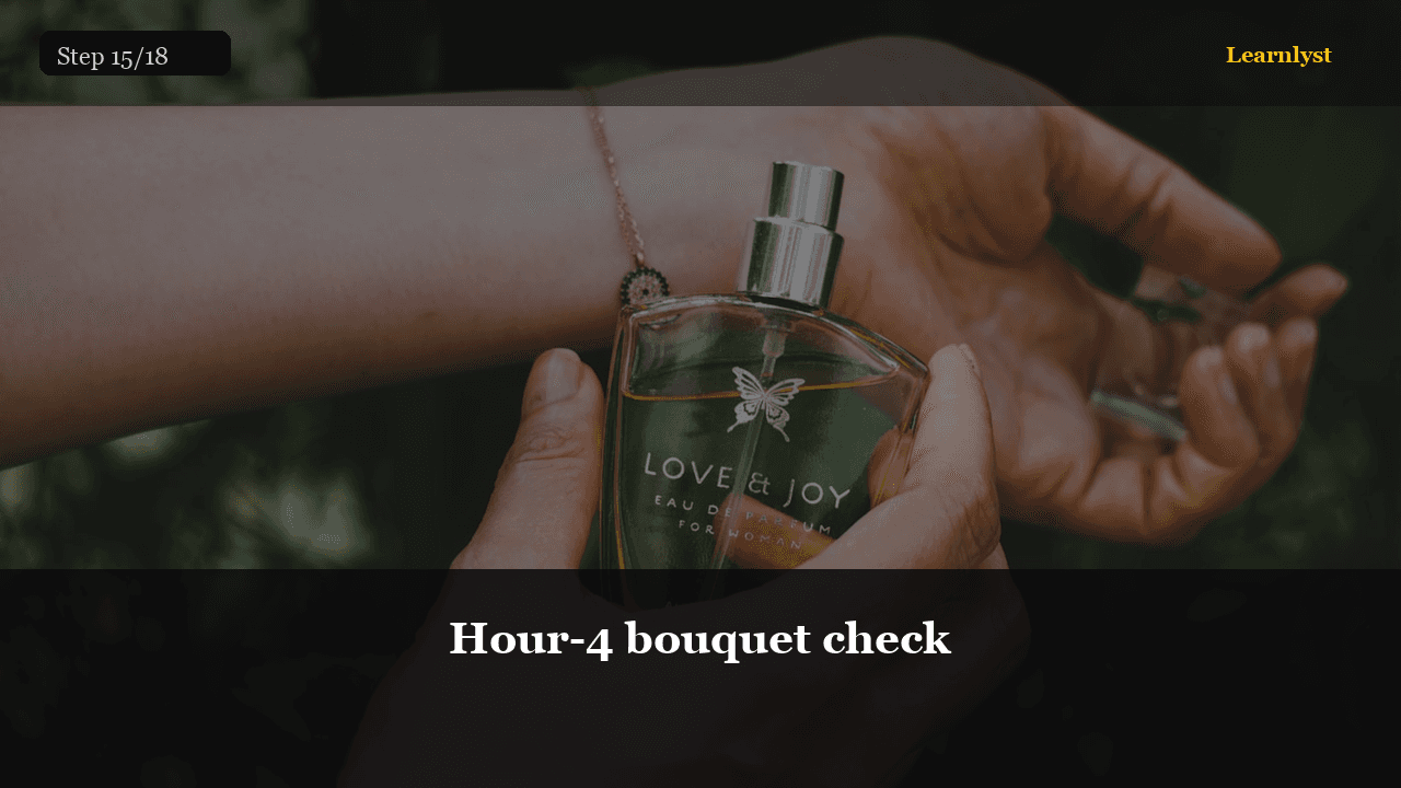 Hour-4 bouquet check — Beauty & Grooming tip photo