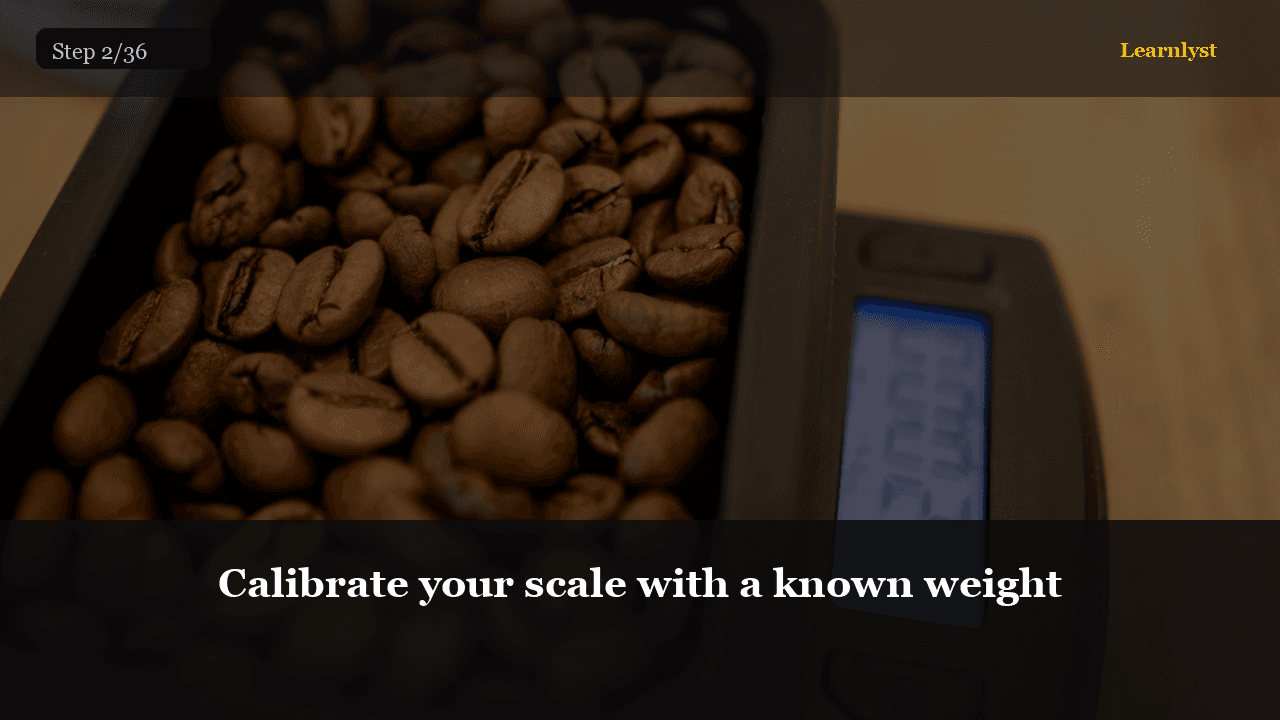Calibrate your scale with a known weight — Beauty & Grooming tip photo