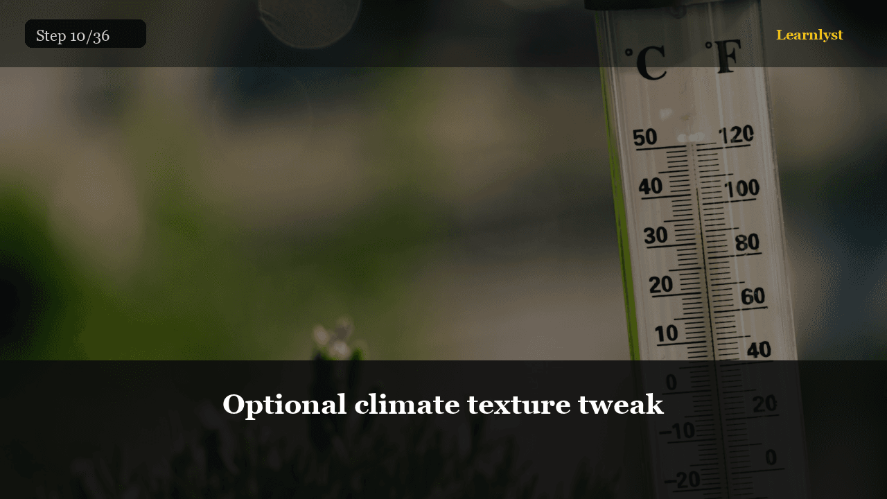 Optional climate texture tweak — Beauty & Grooming tip photo