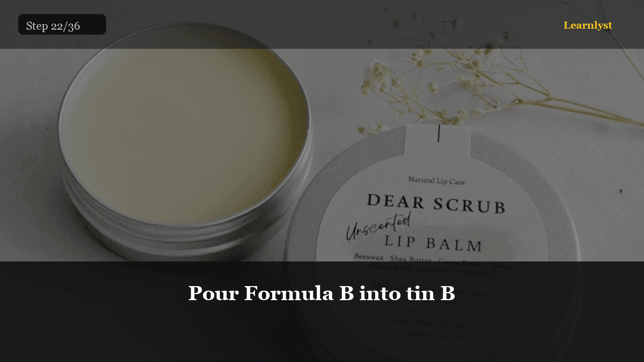 Pour Formula B into tin B — Beauty & Grooming tip photo