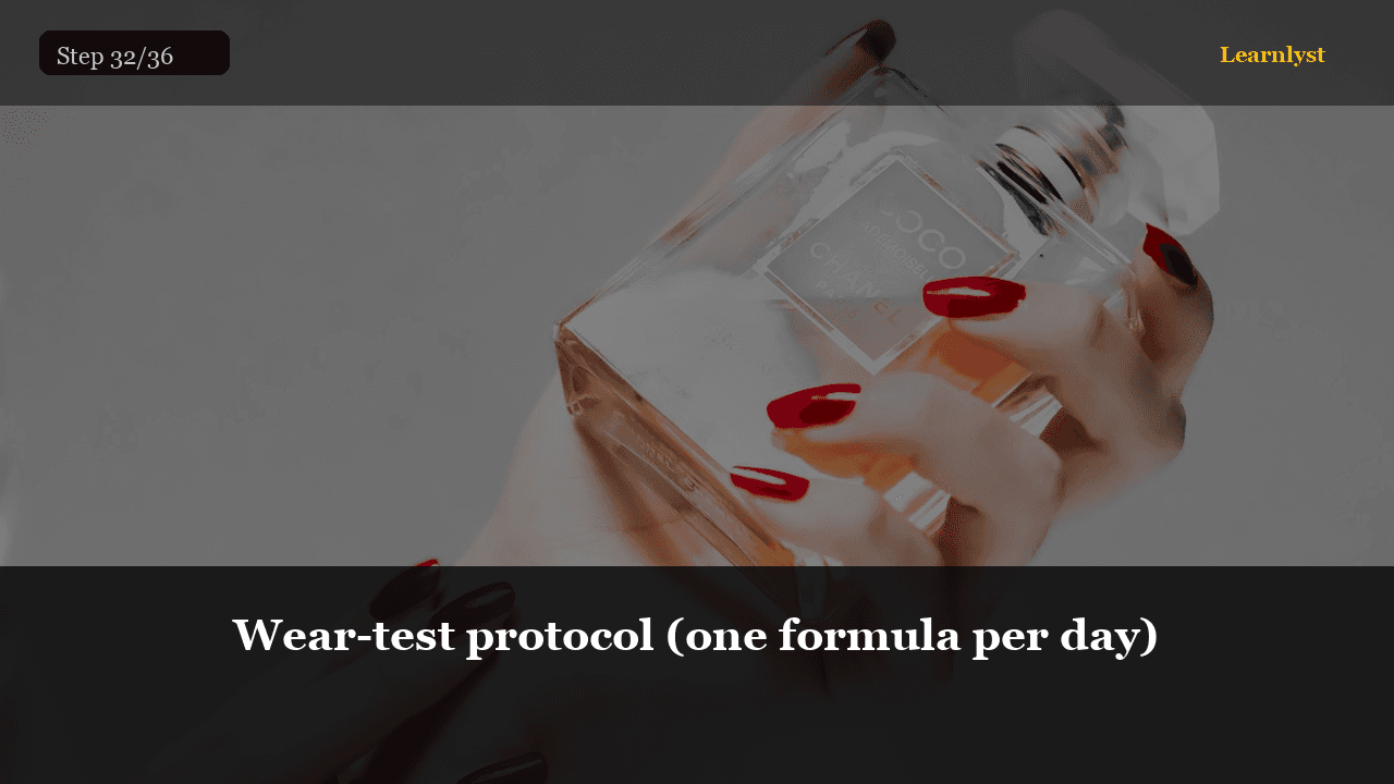 Wear-test protocol (one formula per day) — Beauty & Grooming tip photo