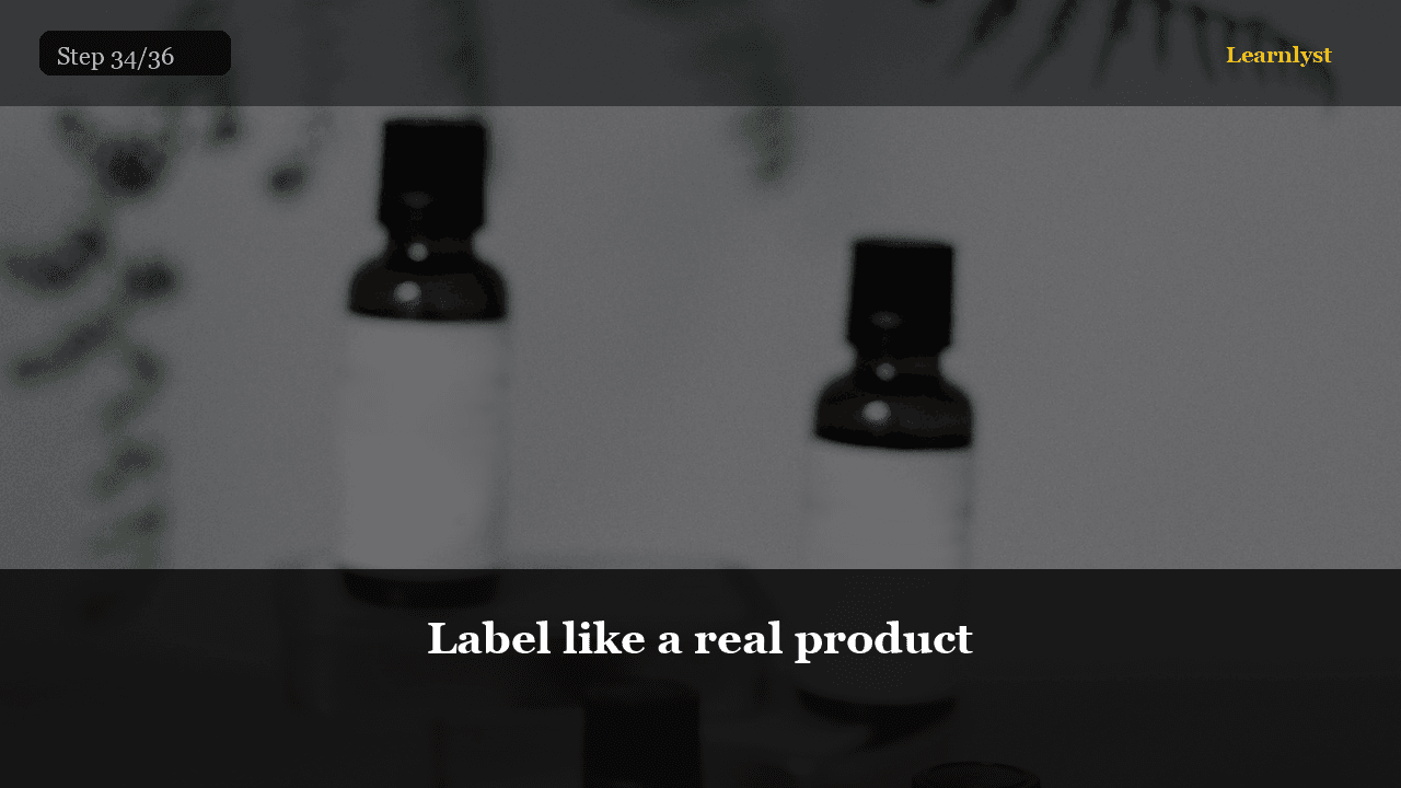 Label like a real product — Beauty & Grooming tip photo
