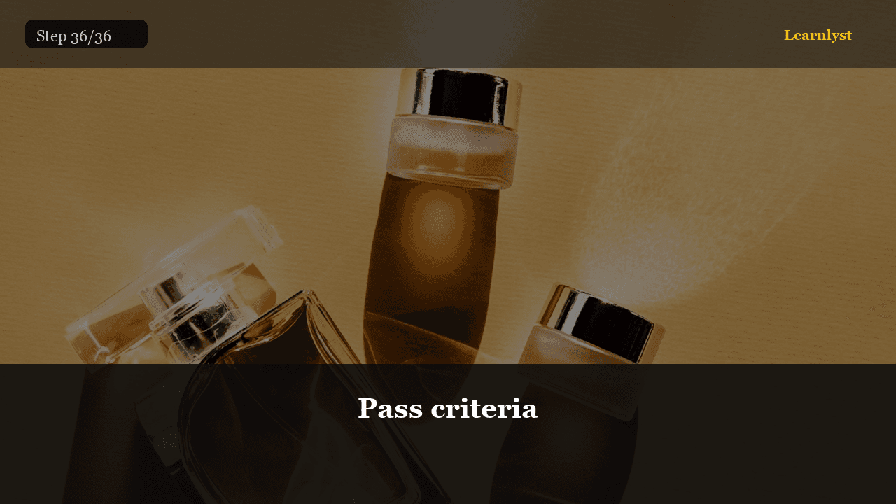 Pass criteria — Beauty & Grooming tip photo