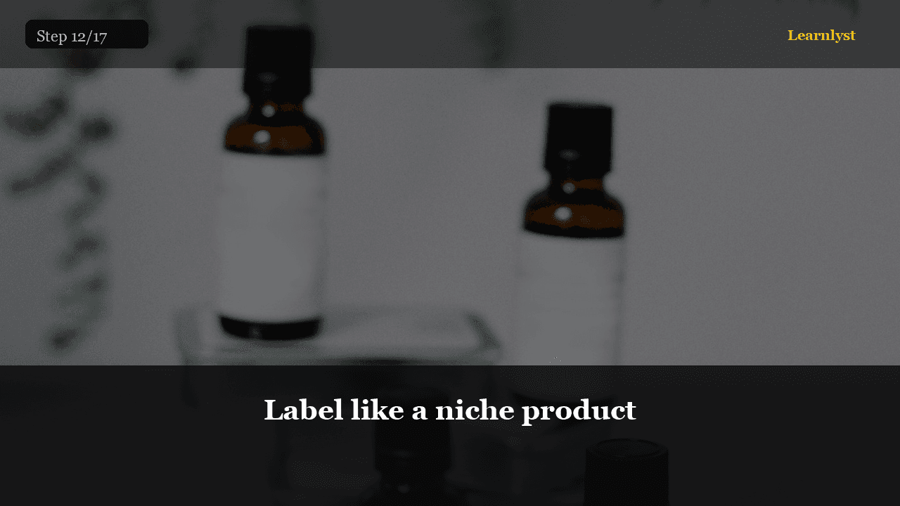 Label like a niche product