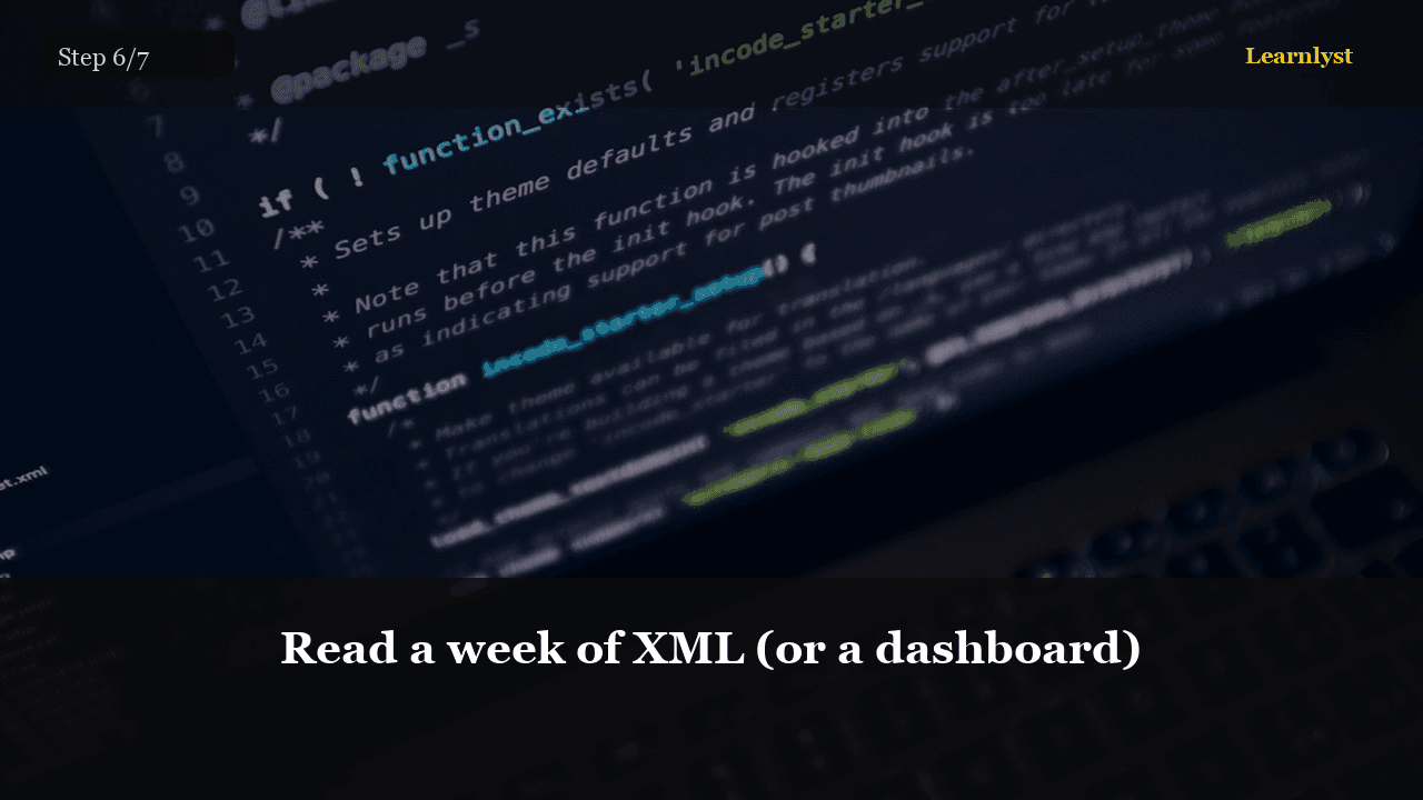 Read a week of XML (or a dashboard)