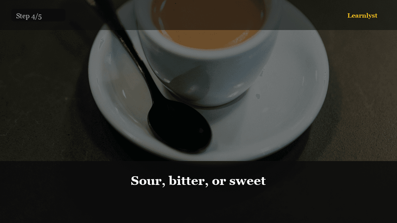 Sour, bitter, or sweet — Coffee & Drinks tip photo