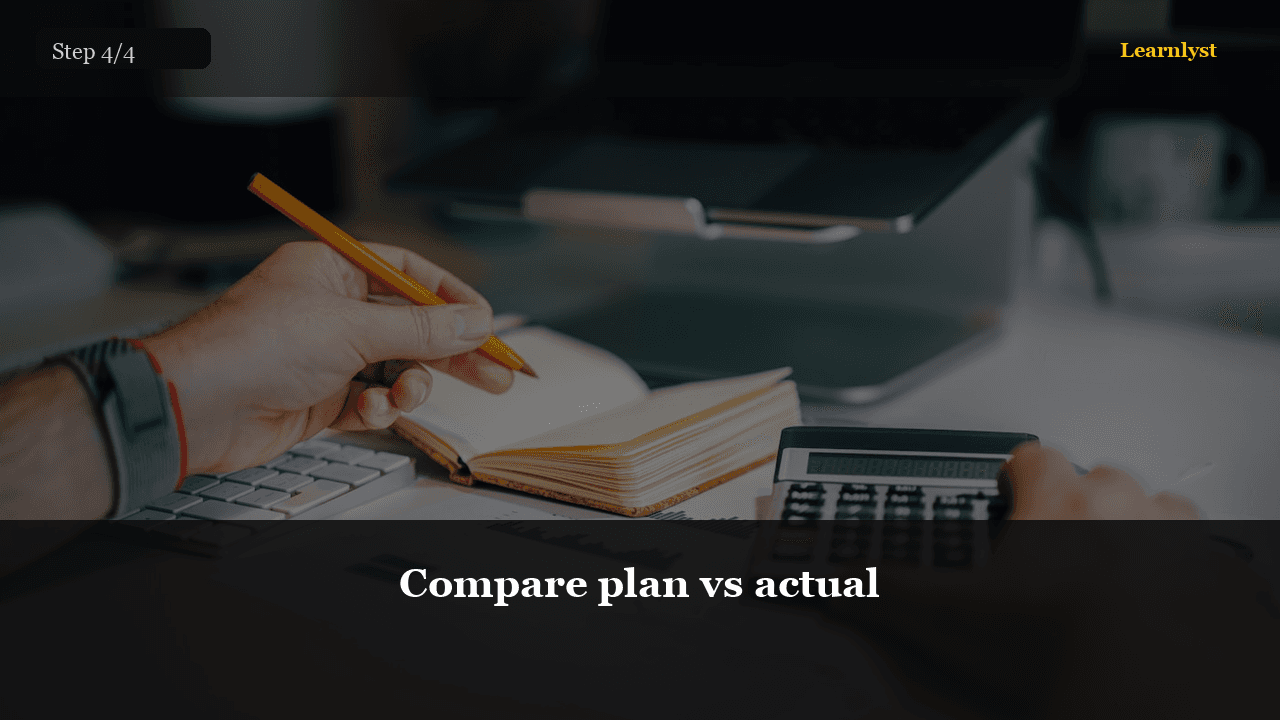 Compare plan vs actual — step 4 photo from A Budget You Will Keep
