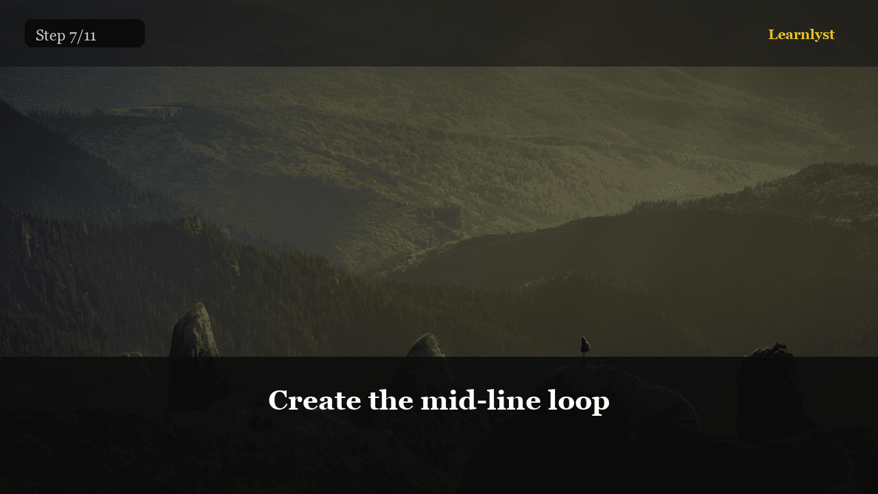 Create the mid-line loop
