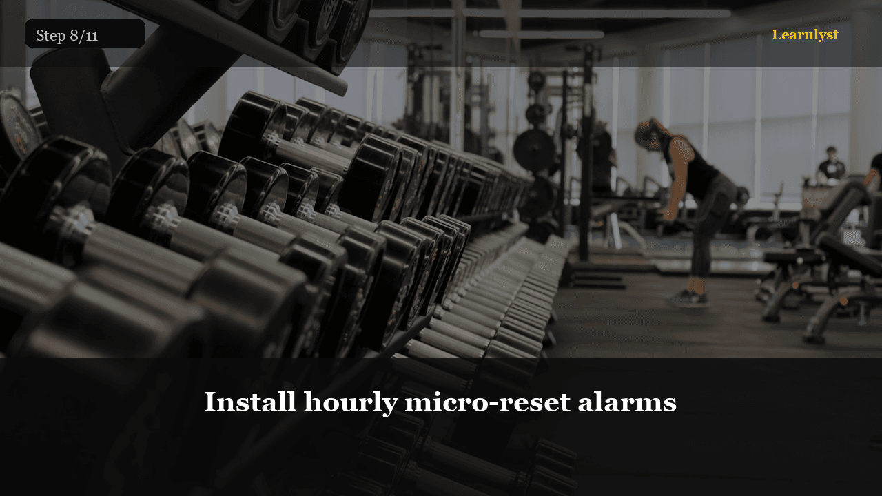 Install hourly micro-reset alarms
