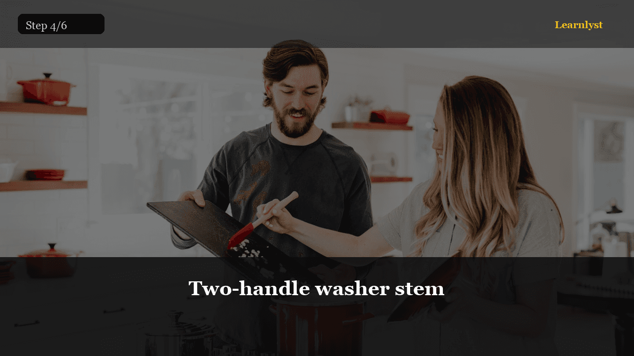 Two-handle washer stem