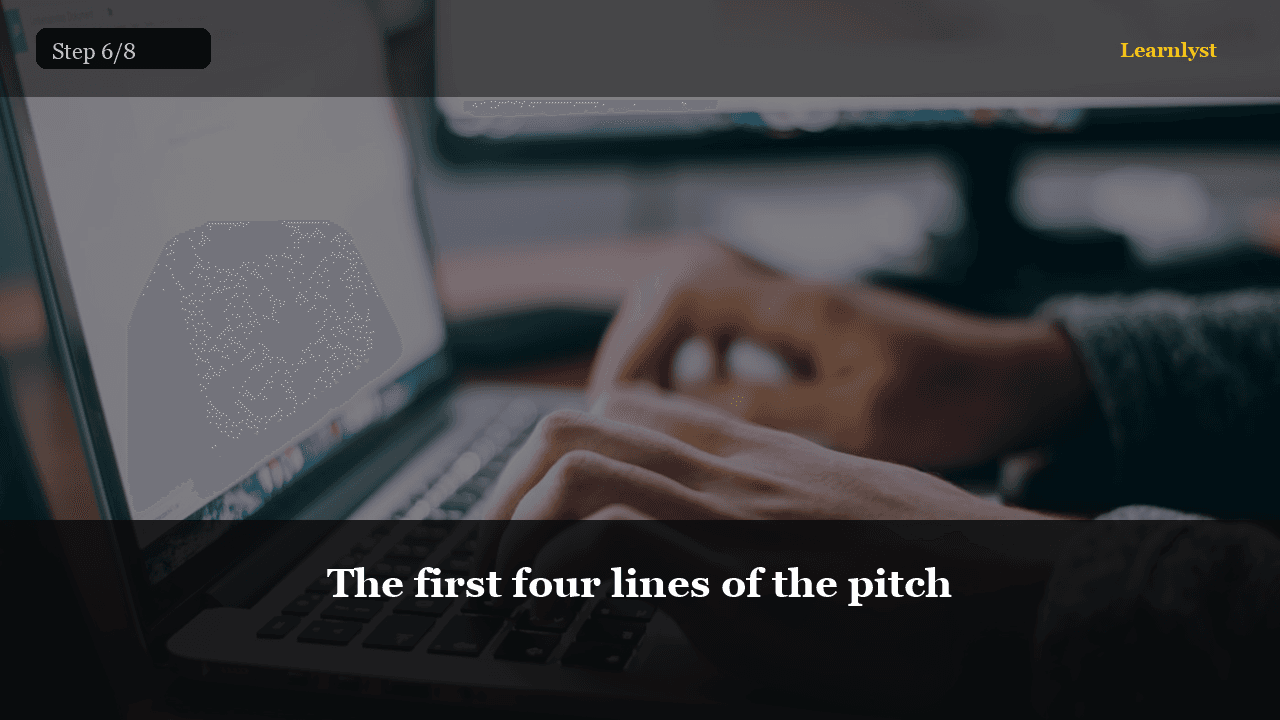The first four lines of the pitch — Make Money Online tip photo