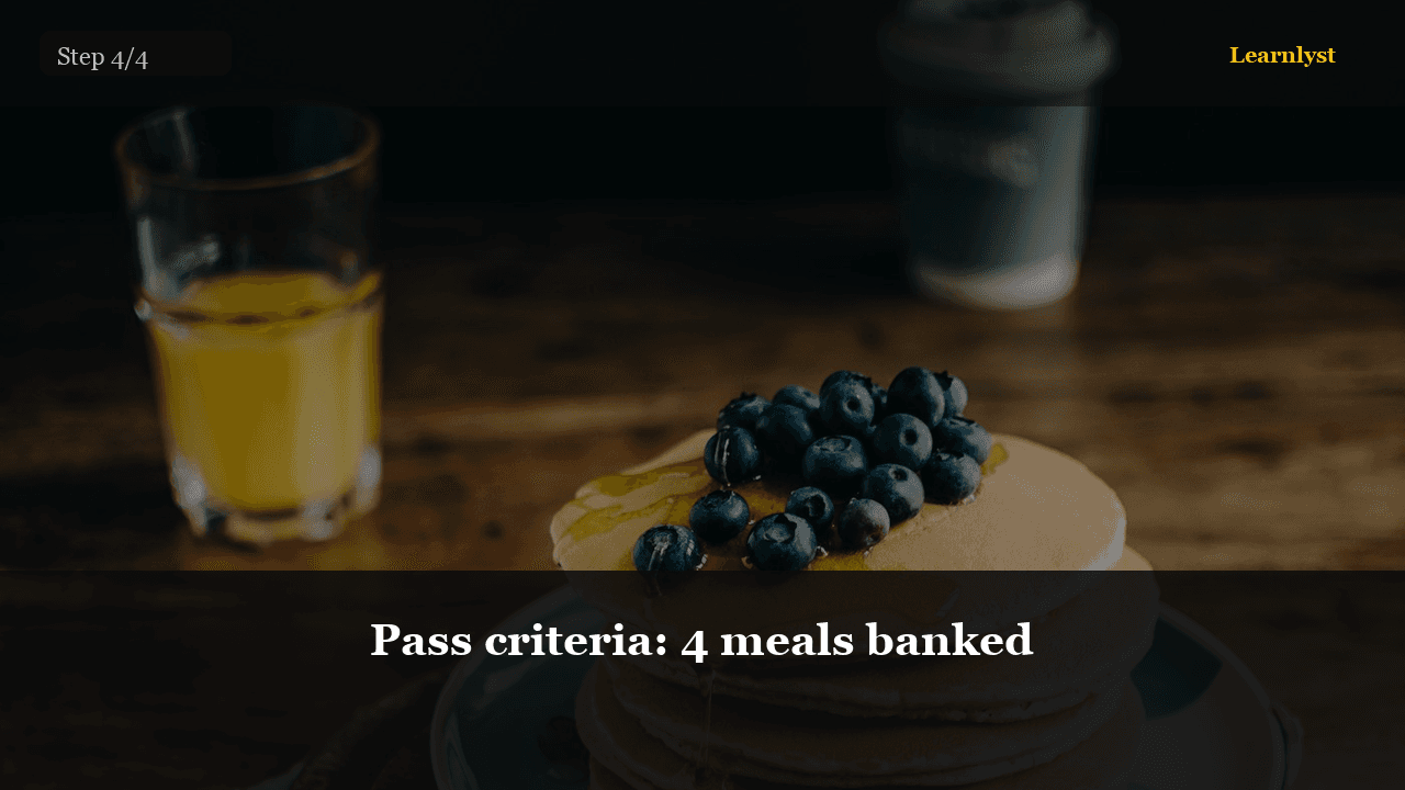 Pass criteria: 4 meals banked — step 4 photo from Freezer Meal Hacks: Cook Once, Eat Twice