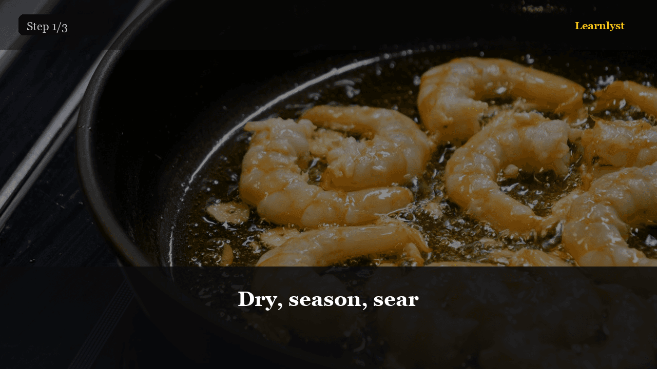 Garlic Butter Shrimp in One Pan