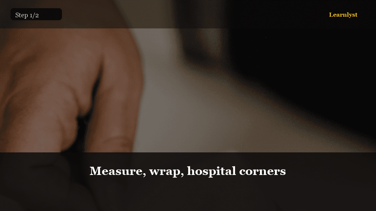 Measure, wrap, hospital corners — Gifts & Giving tip photo